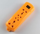10孔抗摔地拖插座黄色
