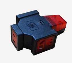 三角形十二孔带灯大字插 144